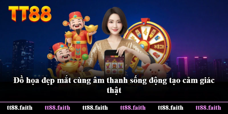 Đồ họa đẹp mắt cùng âm thanh sống động tạo cảm giác thật