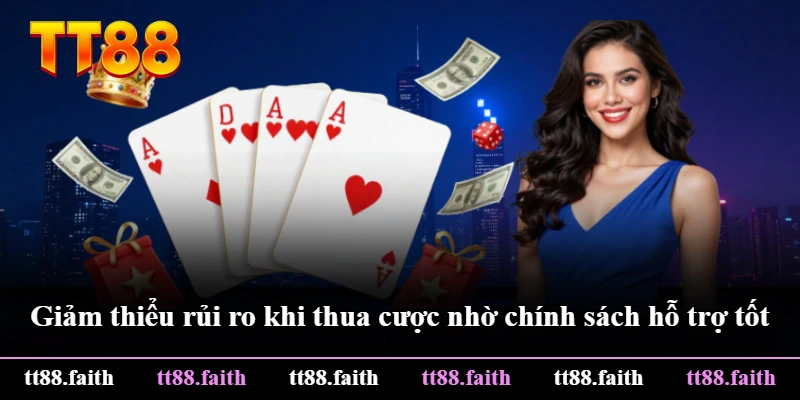 Giảm thiểu rủi ro khi thua cược nhờ chính sách hỗ trợ tốt Giảm thiểu rủi ro khi thua cược nhờ chính sách hỗ trợ tốt